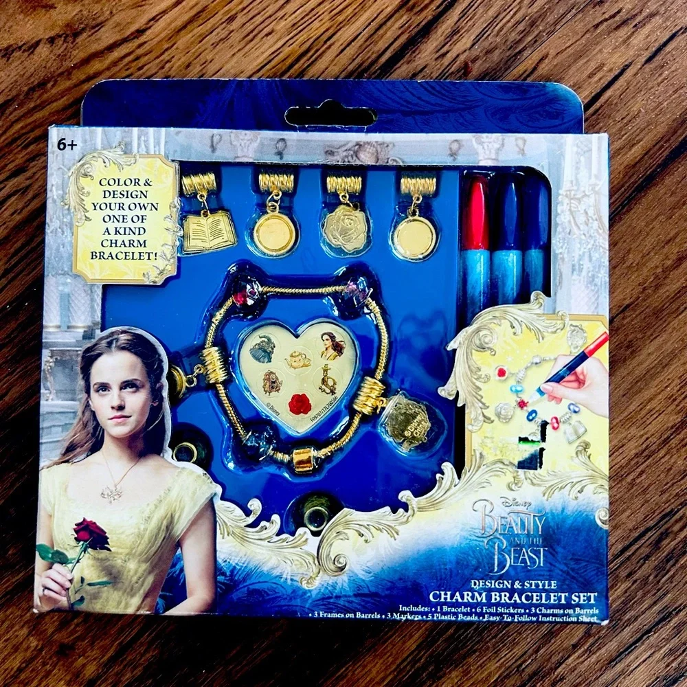 Disney’s Beauty And The Beast Design & Style Charm Bracelet Set- NWT